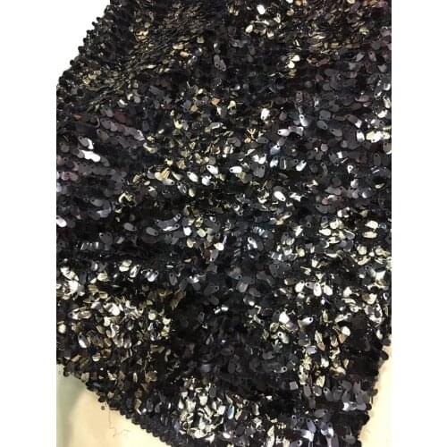 Sequin fabric Free shipping stock 5yards xx032# good quality sequin tulle mesh lace fabric for bridal wedding dress/sawing