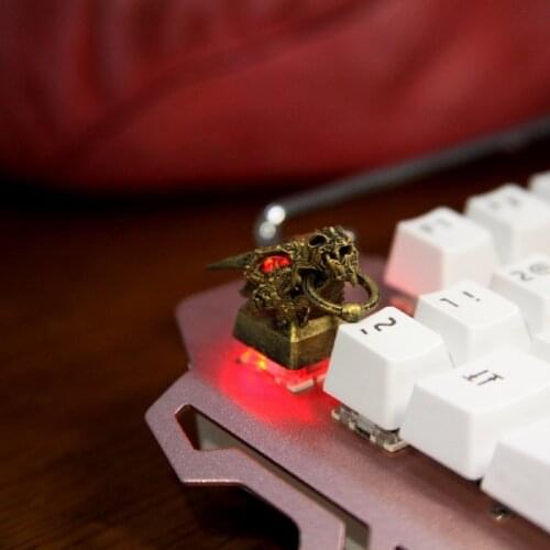 Handmade Resin Back Light Keycaps Chinese Dragon Three-dimensional 3D Keycap For Mechanical Keyboard Backlit Keyboard Mini GK61