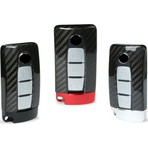 Carbon Fiber Smart Remote Key Fob Case Bag Key Shell Holder Cover For NISSAN R35 GTR G-TR 370Z 350Z