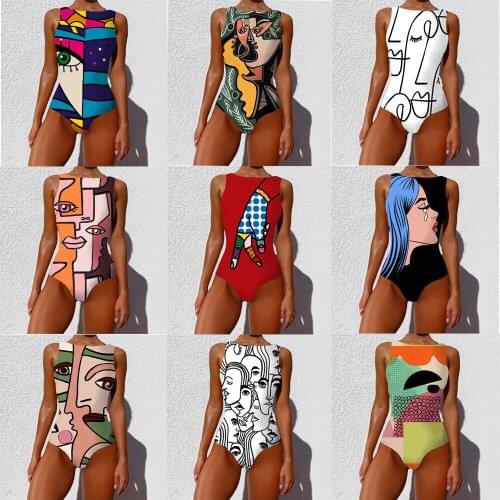 Surfing Swimsuits Sexy Print One Piece Closed Large Size Swimwear Push Up Women Flower Vintage Body Swim Beach Pool Bathing Suit