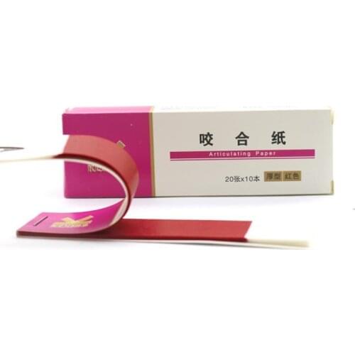 10book/box Dental Articulating Paper Strips Dental Lab Products Tool Oral Teeth Care Dentistry Material