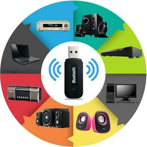 3.5mm AUX to USB Wireless Bluetooth Audio Car Music Receiver Adapter