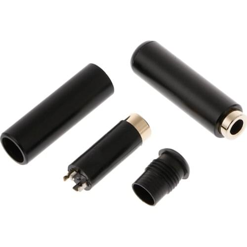 3Pcs Headphone 4 Pole 3.5mm Stereo Audio Female Jack Socket Connector Solder DIY