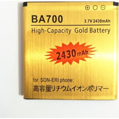 AZK GOLD 2430mAh Battery BA700 for Sony Xperia Neo MT15i Pro MK16i Ray ST18i V MT11i MT27i MT15a ST21i Top Quality