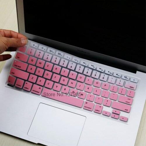 Keyboard Cover For Macbook Air 13 Pro 15 Accessories US English letter Keyboard Protector Stickers A1466 A1369 A1502 A1286 A1398