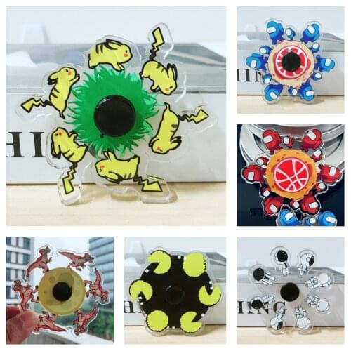Anime Pokemon Pikachu Cartoon Fingertip Spinner Dynamic Pikachu Running Spinner Fun Stress Relief Toy The best gift for children