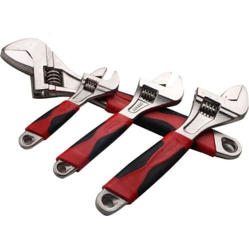 6"/8"/10"/12" Professional DIY Universal Adjustable Wrench Multi-function Long Handle Large Open Monkey Spanner Hand Tools