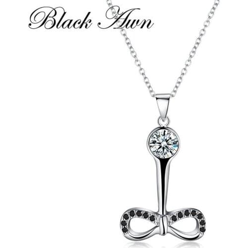 Silver Necklace Fine Genuine 925 Sterling Silver Slide Necklace Women Jewelry Classic Round Necklaces&Pendants P111