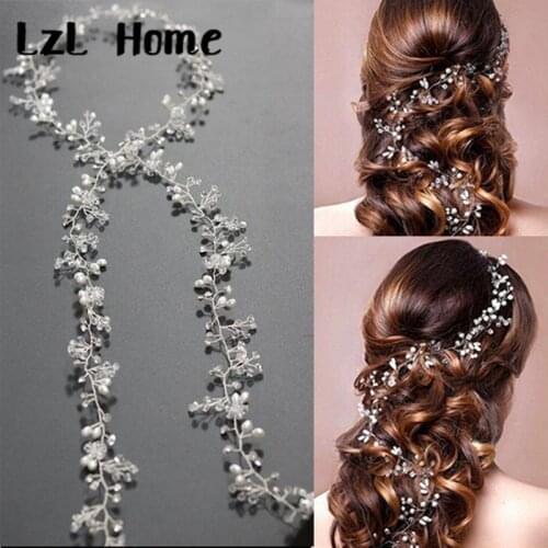 LzL Home Bridal hair band fashion jewelry handmade wedding hair accessories crystal beads hair accessories wedding accessories