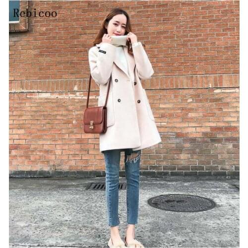 Wholesale new Autumn Winter Hot selling womens fashion casual warm jacket female bisic coats