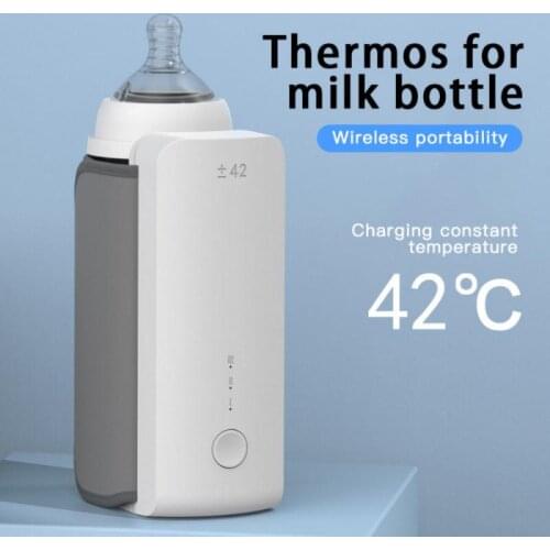 USB Rechargeable Night Milk Warmer Hot Milk Heated Portable Milk Bottle Warmer