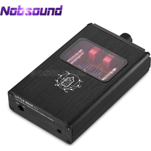 Nobsound Little Bear B4-X Portable Dual-Mono Vacuum Tube Headphone Amplifier Balanced BLK