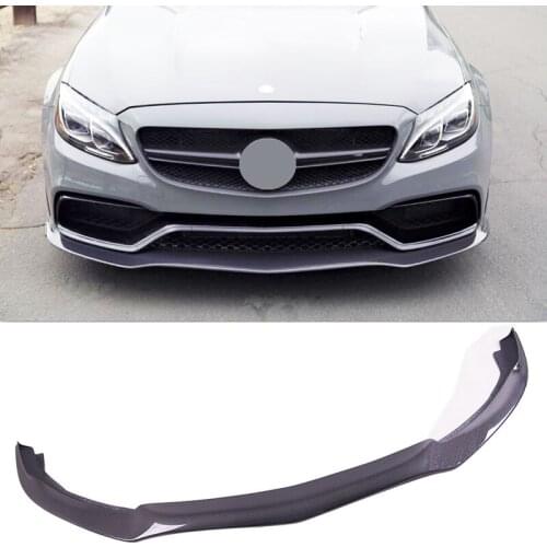 PS-M Style Carbon fiber 4Door Front Lip Spoiler Fit For BENZ W205 C63