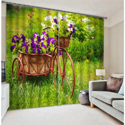 Customized Tiger pattern Luxury 3D Blackout Window Curtain Drapes For Living room Bed room Hotel Wall Tapestry Cortinas