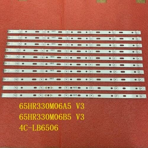 10pcs/set LED backlight strip for Thomson 65UE6596 65UC6006S 65UC6586 65UC6596 65UC6016 65UC6106 4C-LB6506-YH02J YH03J HR01J