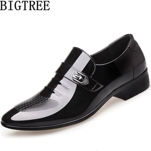 Patent Leather Shoes For Men Coiffeur Mens Wedding Shoes Luxury Brand Mens Dress Shoes 2020 Zapatos Hombre Formal Buty Meskie