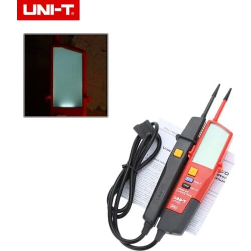 UNI-T UT18D Auto Range Voltage Meter Continuity Tester with LCD Backlight Date Hold RCD Test and Self-inspection Detector