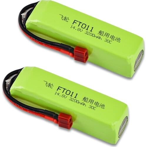 Lipo Battery 4S 14.8V 3200mah 30C T plug For FT010 FT011 803496 RC boat RC Helicopter Airplanes Car Quadcopter 14.8 v Battery