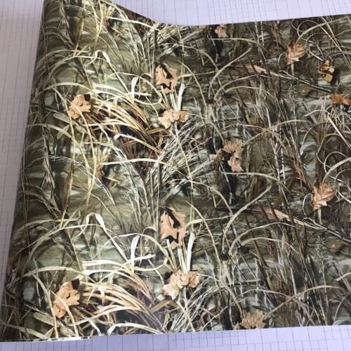 12" x 5ft Graphics Camouflage Shadow Grass Vinyl Car Sticker Film Realtree Car Wrap Foil Adhesive Gun Sticker