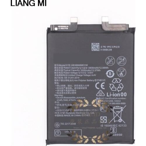 3400mAh HB386689ECW cell phone battery For Huawei honor Magic2 TNY-AL00 with Repair Tools