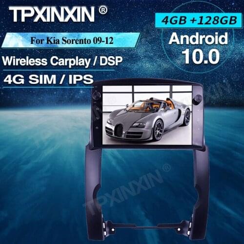 Android 10 Car Radio 4+128G For Kia Sorento 2009-2012 Wireless Carplay Car Multimedia Player Headunit Audio Radio Navigtion