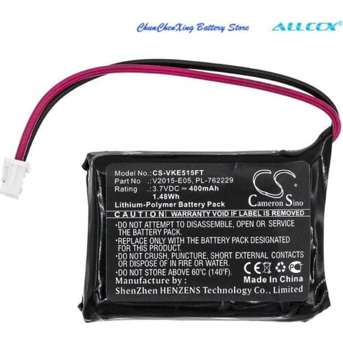 Cameron Sino 400mAh Flashlight Battery for ViKLi E05 V2015, V2015-E05