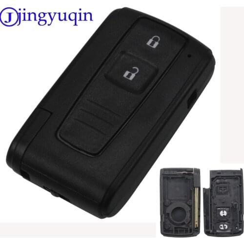 Jingyuqin 2 Buttons Smart REMOTE KEY CASE SHELL For Toyota PRIUS 2004-2009 COROLLA VERSO Camry With TOY43 BLADE Fob Replacement