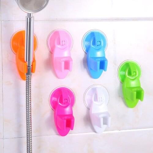 Bathroom Shower Head Holder Strong Attachable Movable Bracket Powerful Suction Shower Seat Chuck Holder Shower Rack