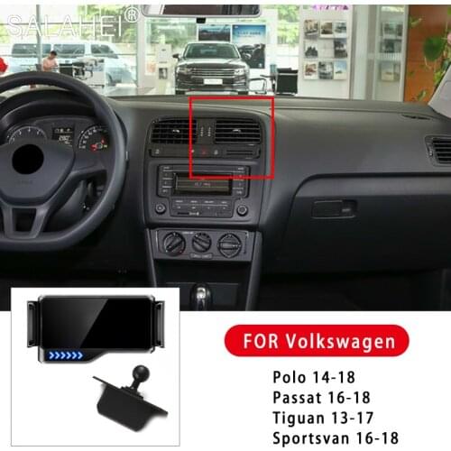 Phone Holder For Volkswagen VW Polo 2014-2018 Passat 2016-2018 Tiguan 2013-2017 Sportsvan 2016-2018 Electrical 360 Degree Rotate