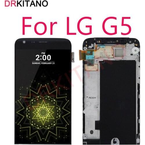 5.3" Display For LG G5 LCD Display Touch Screen Digitizer Assembly H840 H850 Screen Replacement For LG G5 LCD With Frame