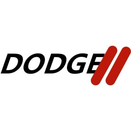 For Dodge 4 pcs 14mm PVC Round Car Key Shell Emblem Symbol Sticker Logo