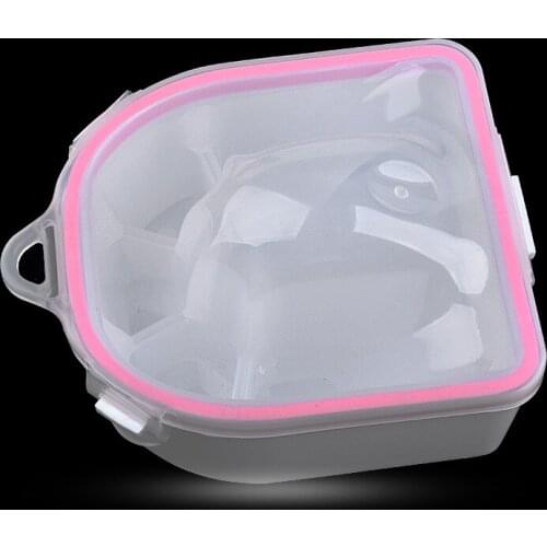 Double Layer Gel Nail Polish Soak Off Bowl Remover Tool Soften Dead Skin Soaker Wet Wipes Cleaner Nails Accessoires Manicure Too