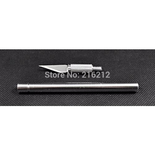 Hot Metal Scalpel Knife non-slip Tools Kit Cutter Engraving Craft knives +6pcs Blade Mobile Phone Laptop PCB DIY Repair