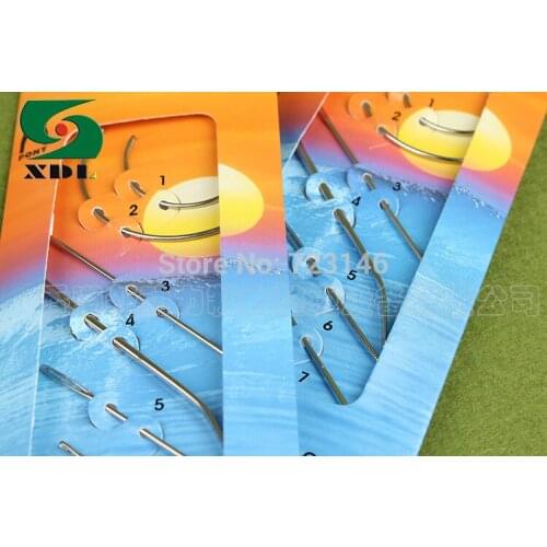 7PSC NEEDLES WITH NEEDLE THREADER An assorted pack of hand sewing needles for general everyday sewing needs leather neddle