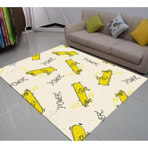 Carpet For Boy Girl Carpets 3D Printed Child Bedroom Play Rug Kids Room Decor Skateboard Living Room Carpet