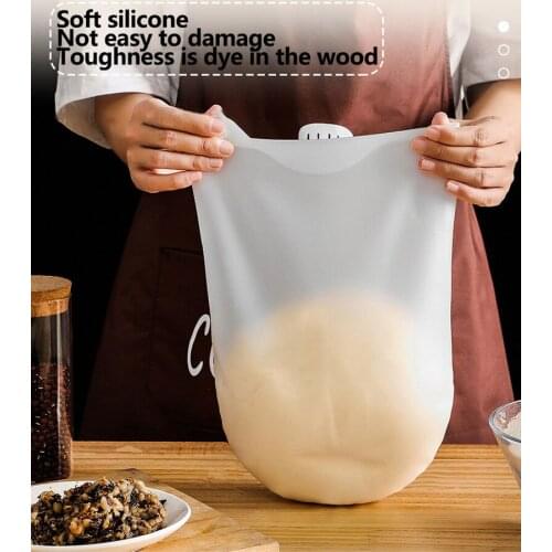 Kitchen Tools Silicone Kneading Bag Dough Flour Mixer Bag MultifunctionalFlour Mixing Bag For Bread Pastry Pizza Nonstick Baking