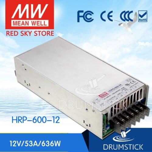 Transmit MEAN WELL HRP-600 12V15V24V36V48V 600W switching power supply with PFC function