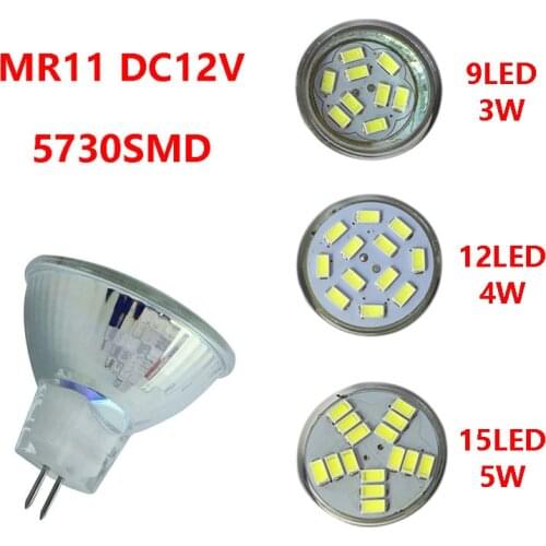 MR11 GU4 LED Spotlight 4W 5W 7W DC 12V LED Spot Light Candle Bulb Lamp 2pcs/lot Free shipping