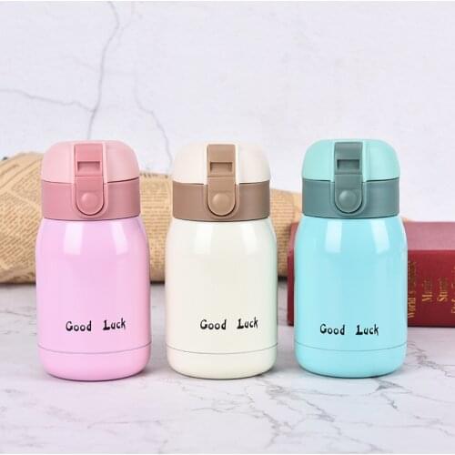 Mini Thermos Kids Cup Bottle Stainless Steel Cup Vacuum Cups Coffee Mugs Termos Children Belly Mug School Thermal Bottle 1PC