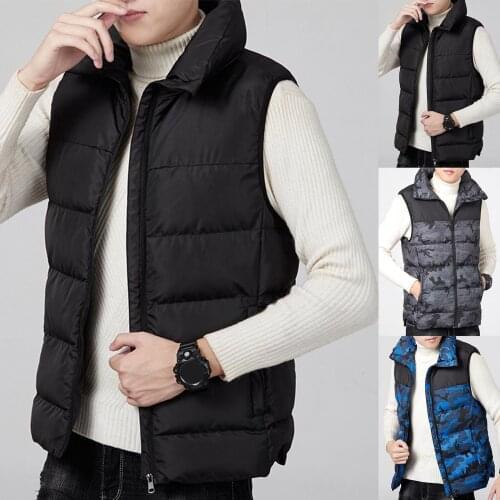 Men Electric Winter Jacket Heated Vest USB Energy-saving Waistcoat 3 Gears Control Heating Vest Men Winter Clothes Heated Vest