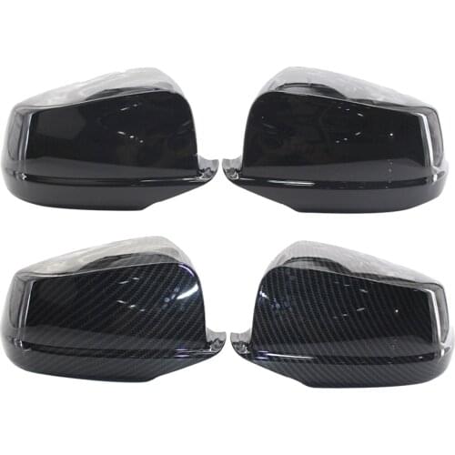 2pcs Side Rearview Mirror Cover Cap Trim For BMW 5 Series F10 F18 2010-2013