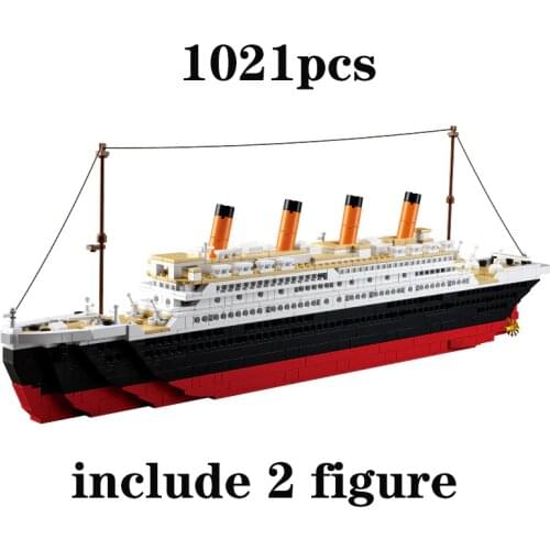 2021 new large-scale marine simulation ship model set building blocks assembly toys childrens birthday gifts boys and girls