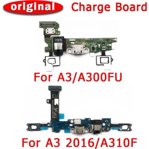 Original Charging Port For Samsung Galaxy A3 2016 USB Charge Board For A300 A310 PCB Dock Connector Flex Cable Replacement parts