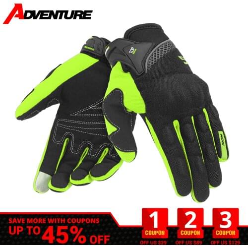 Waterproof Motorcycle Gloves Four Seasons Breathable Motorcycle Gloves Touch Screen Full Finger Gloves Anti-slip Guantes Moto