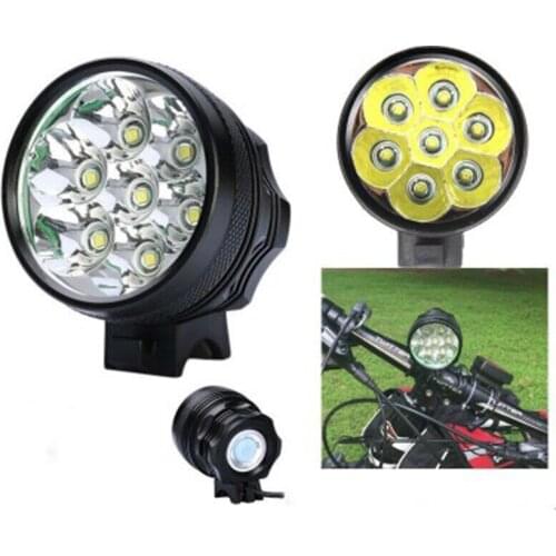 Hiking LED Spotlight 18000LM Bicycle Cycling Light Waterproof Lamp Flashlight 8 x 18650 Battery 11 x CREE XM-L T6 LED