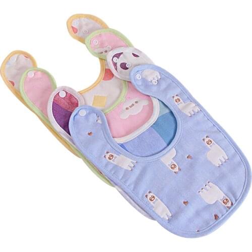 Baby Cotton Bibs Boy Girl Washable Reusable Saliva Towel Slobber Pad for Infant Toddler Burp Cloths 2 PCS / Lot