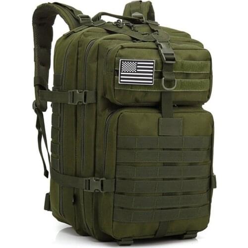 50L Large Capacity Man Army Tactical Backpacks Military Assault Bags Outdoor 3P EDC Molle Pack For Trekking Camping Hunting Bag