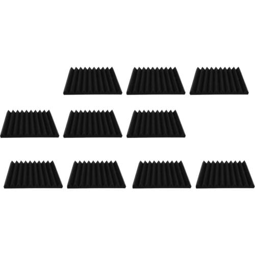 10 Pieces Acoustic Foam Soundproofing Foam Sound Absorbing Foam for Studio Home Theater