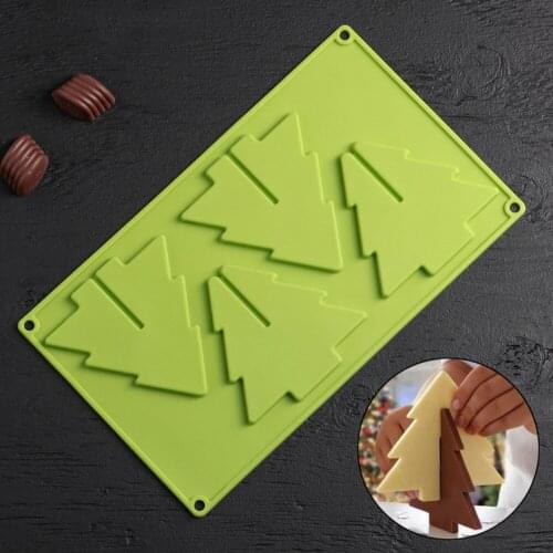 3D Xmas Tree Mould Chocolate and Cake Food Grade Silicone
