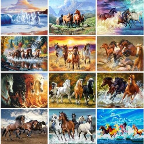 EverShine DIY Diamond Painting Full Square Horse Rhinestone Art Diamond Embroidery Cross Stitch Handicraft Hobby Gift Wall Decor